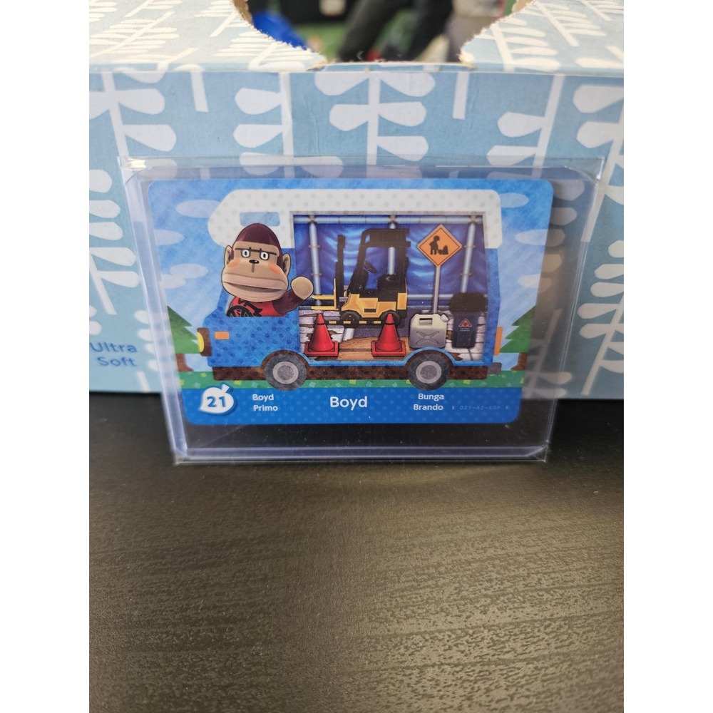 Nintendo Amiibo Animal Crossing New Leaf Boyd Character Card 21 NVL-101 3DS USA